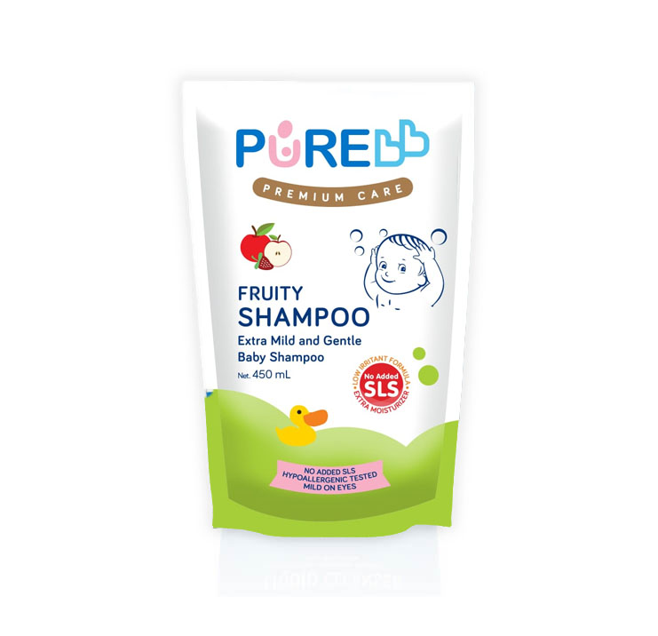 fruity shampoo 450ml pouch